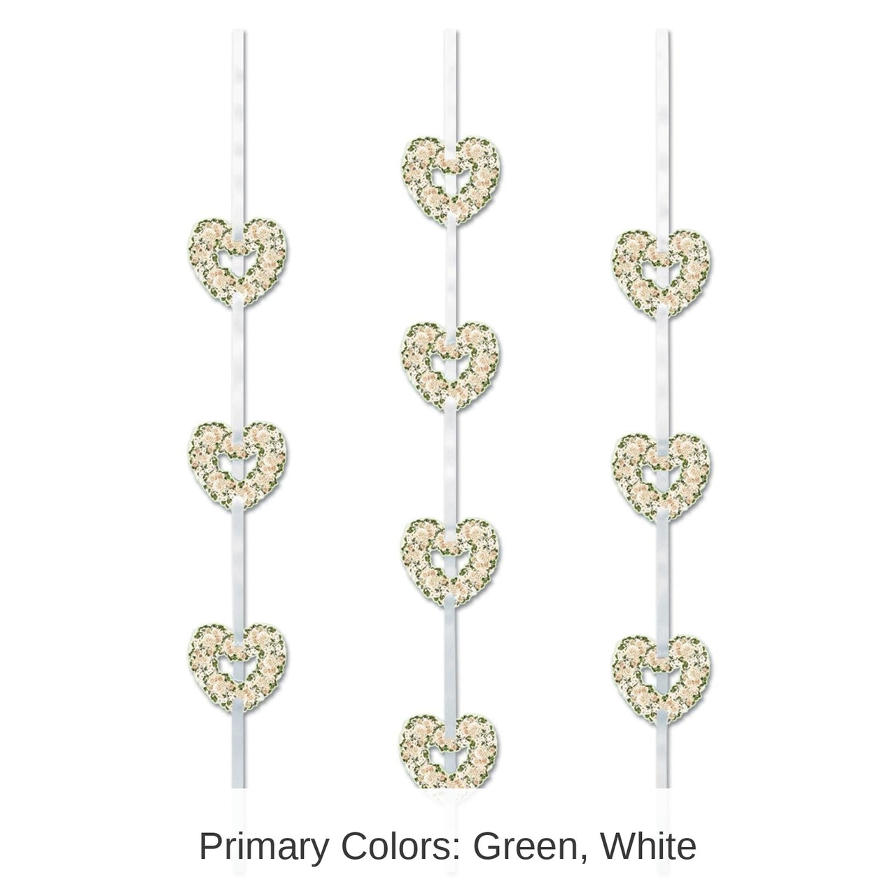 36 Piece Bulk Heart Ribbon Stringers