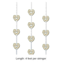 36 Piece Bulk Heart Ribbon Stringers