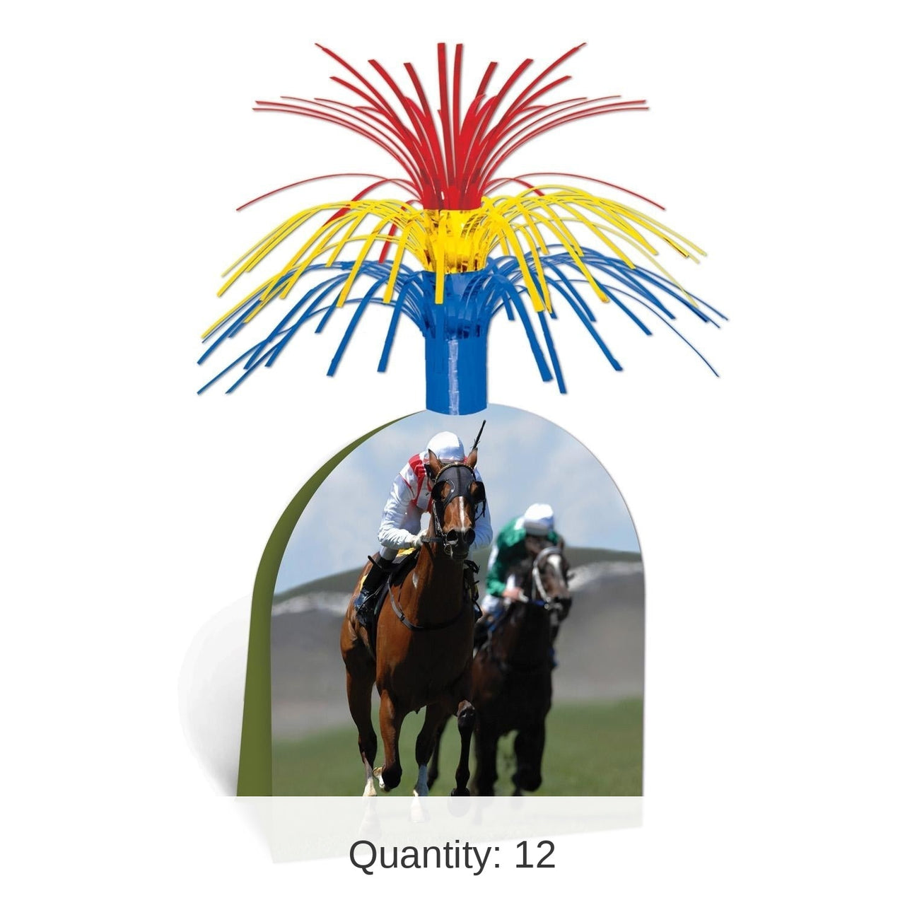 12 Pack Bulk Horse Racing Party Centerpiece