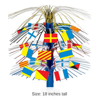 6 Pack Bulk Nautical Flag Cascade Party Centerpiece