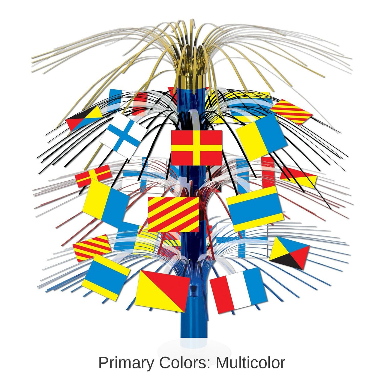 6 Pack Bulk Nautical Flag Cascade Party Centerpiece