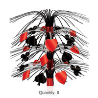 6 Pack Bulk Casino Cascade Party Centerpiece
