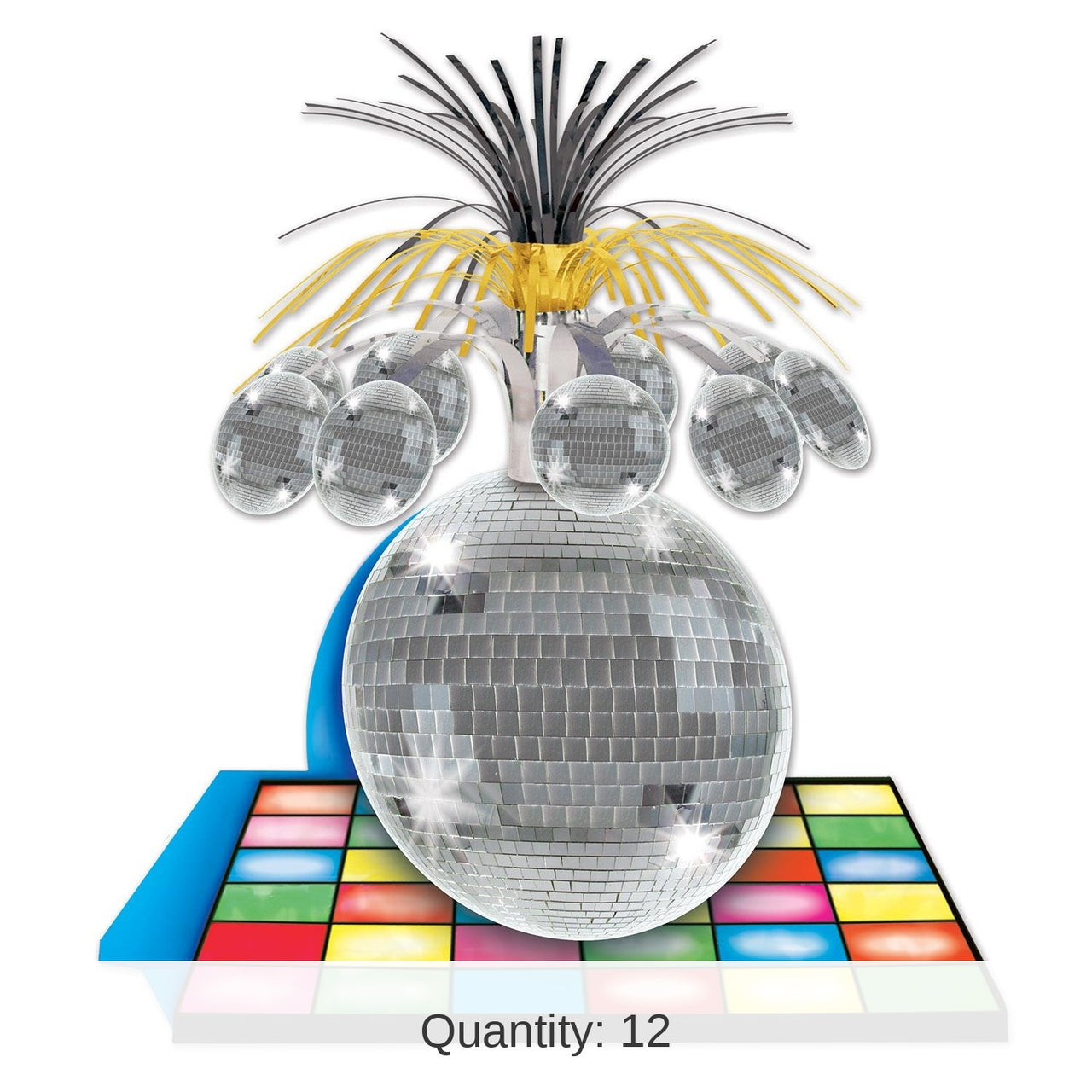 12 Pack Bulk Disco Ball Party Centerpiece