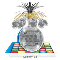 12 Pack Bulk Disco Ball Party Centerpiece