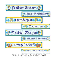48 Pack Bulk Oktoberfest Sign Cutouts