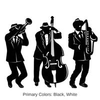 36 Piece Bulk Mardi Gras Jazz Trio Silhouettes