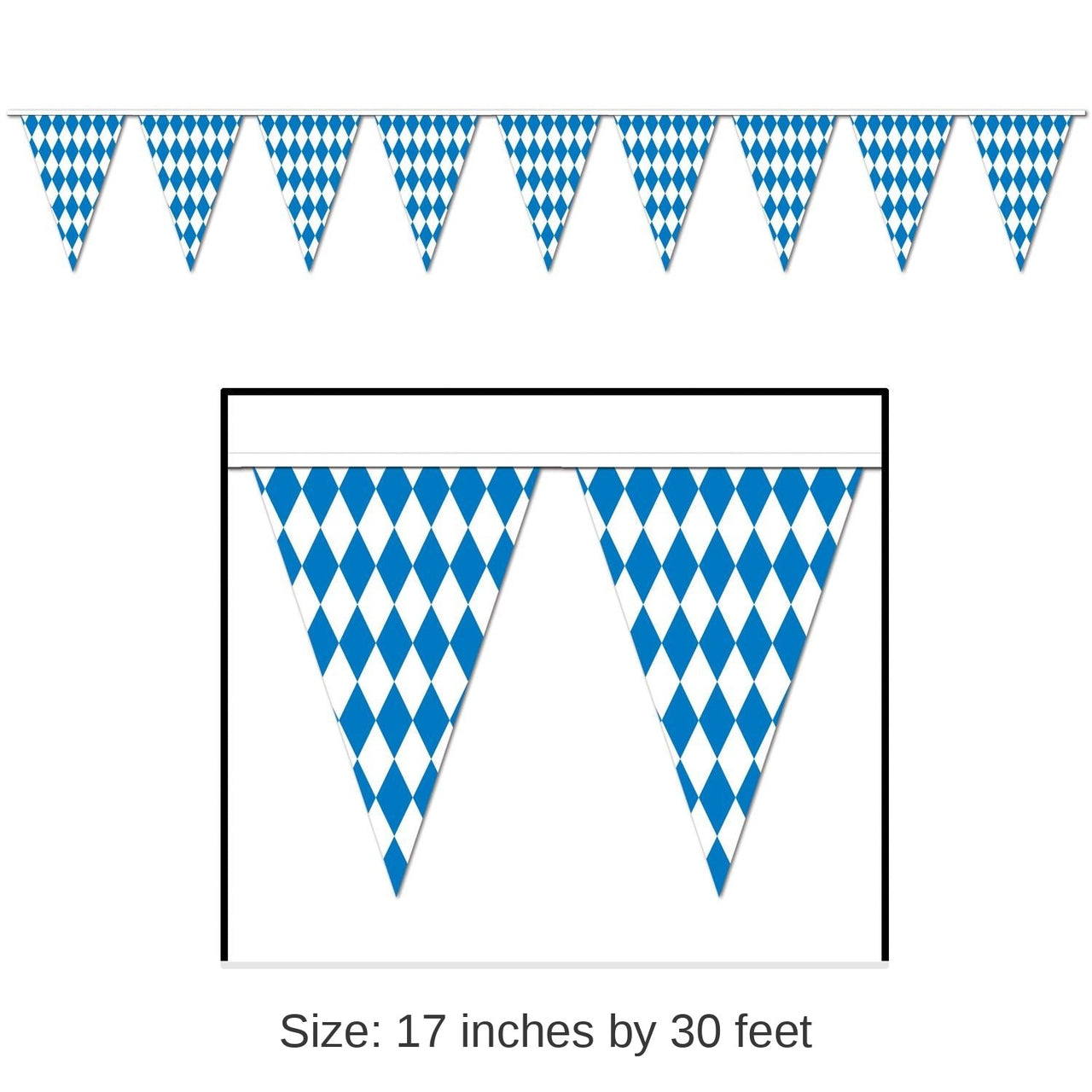 12 Pack Bulk 30 ft. Oktoberfest Pennant Banner