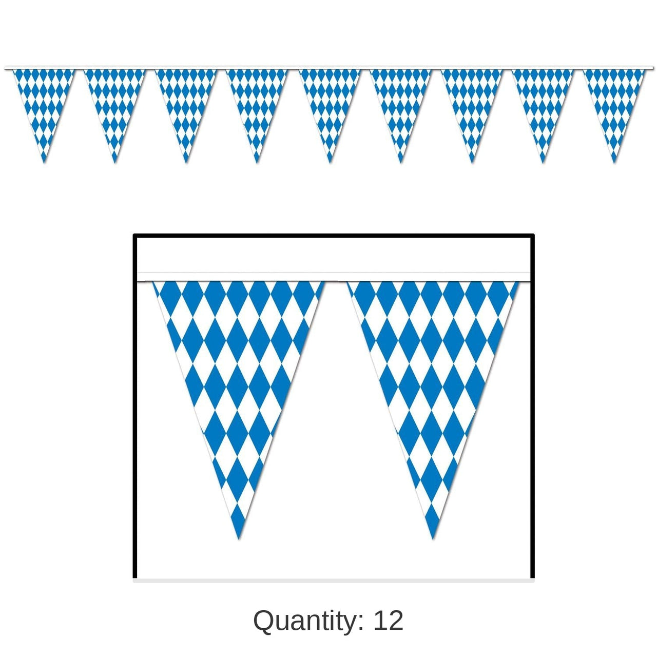 12 Pack Bulk 30 ft. Oktoberfest Pennant Banner