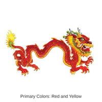 12 Pack Bulk 6 ft. Jointed Dragon Party Decoration- Red
