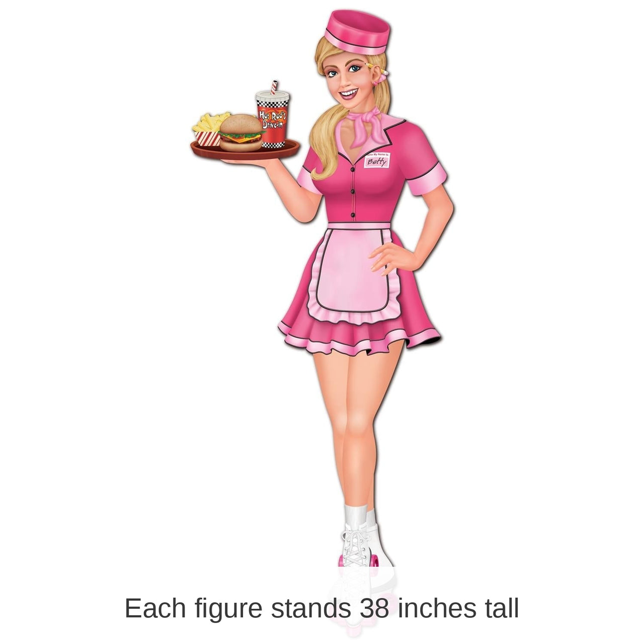12 Pack Bulk Jointed Carhop Party Decoration