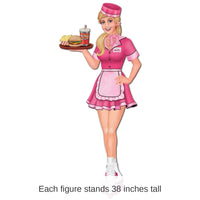 12 Pack Bulk Jointed Carhop Party Decoration