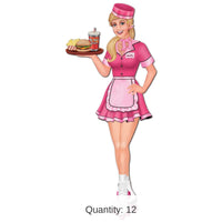 12 Pack Bulk Jointed Carhop Party Decoration