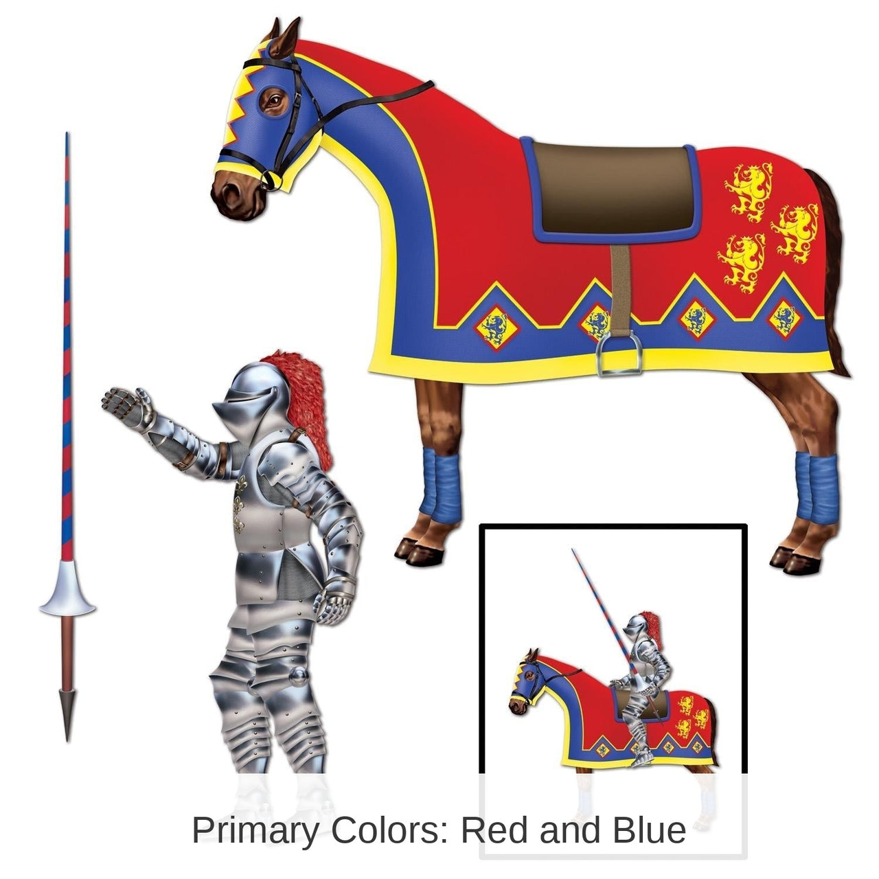 36 Piece Bulk Jointed Jouster Party Decoration