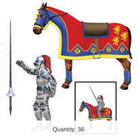 36 Piece Bulk Jointed Jouster Party Decoration