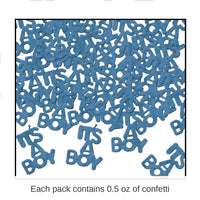 12 Pack Bulk It's A Boy Confetti- Blue
