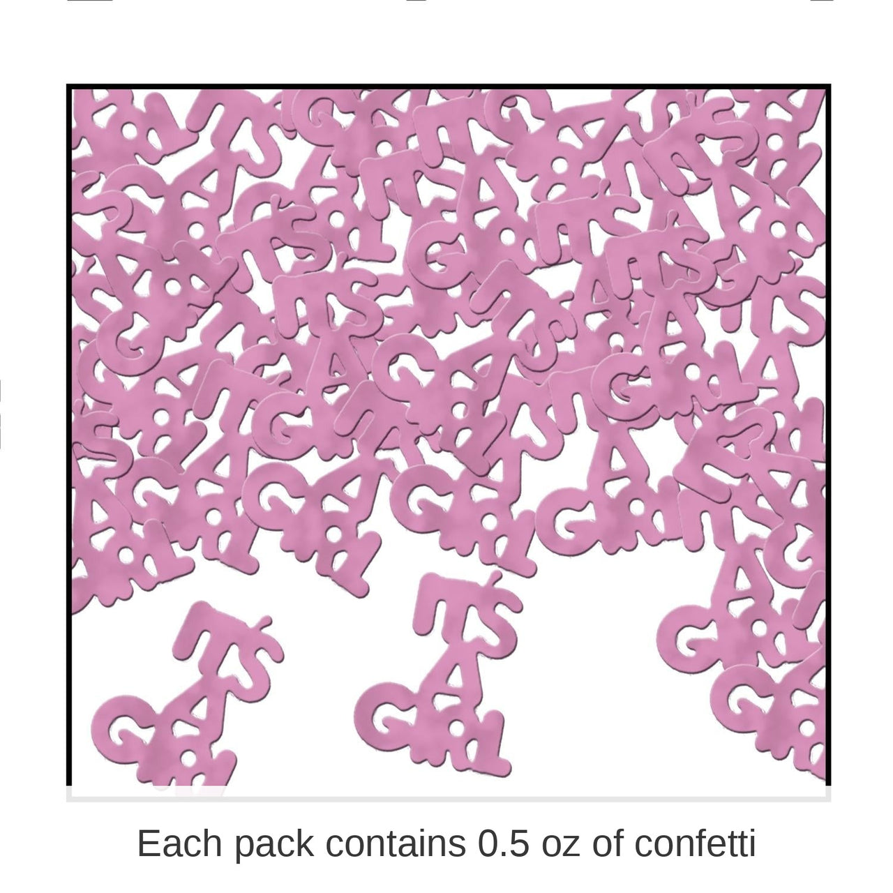 12 Pack Bulk It's A Girl Confetti- Pink