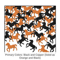 12 Pack Bulk Confetti Horses Decorations black/copper (1 Oz per Pack)