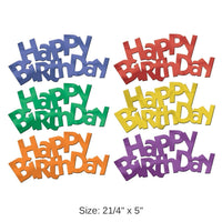 72 Pieces Bulk Jumbo Happy Birthday Confetti
