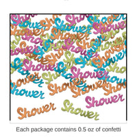 12 Pack Bulk Shower Confetti (0.5 Oz/Pkg)
