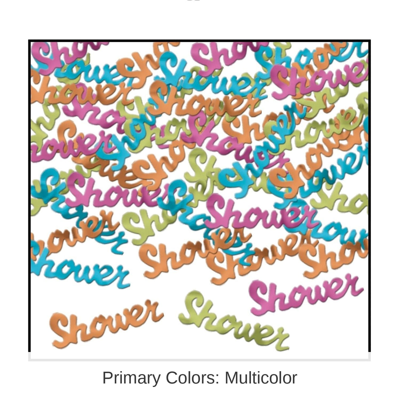 12 Pack Bulk Shower Confetti (0.5 Oz/Pkg)