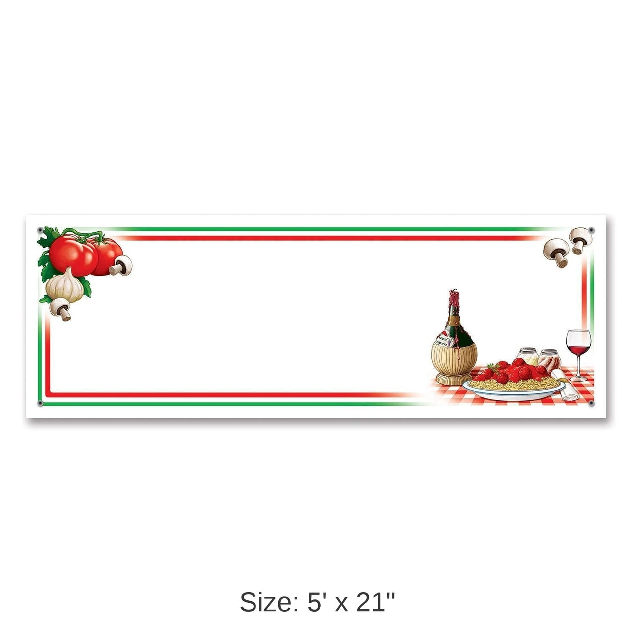 12 Pack Bulk Italian Night Party Sign Banner