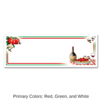 12 Pack Bulk Italian Night Party Sign Banner