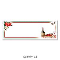 12 Pack Bulk Italian Night Party Sign Banner