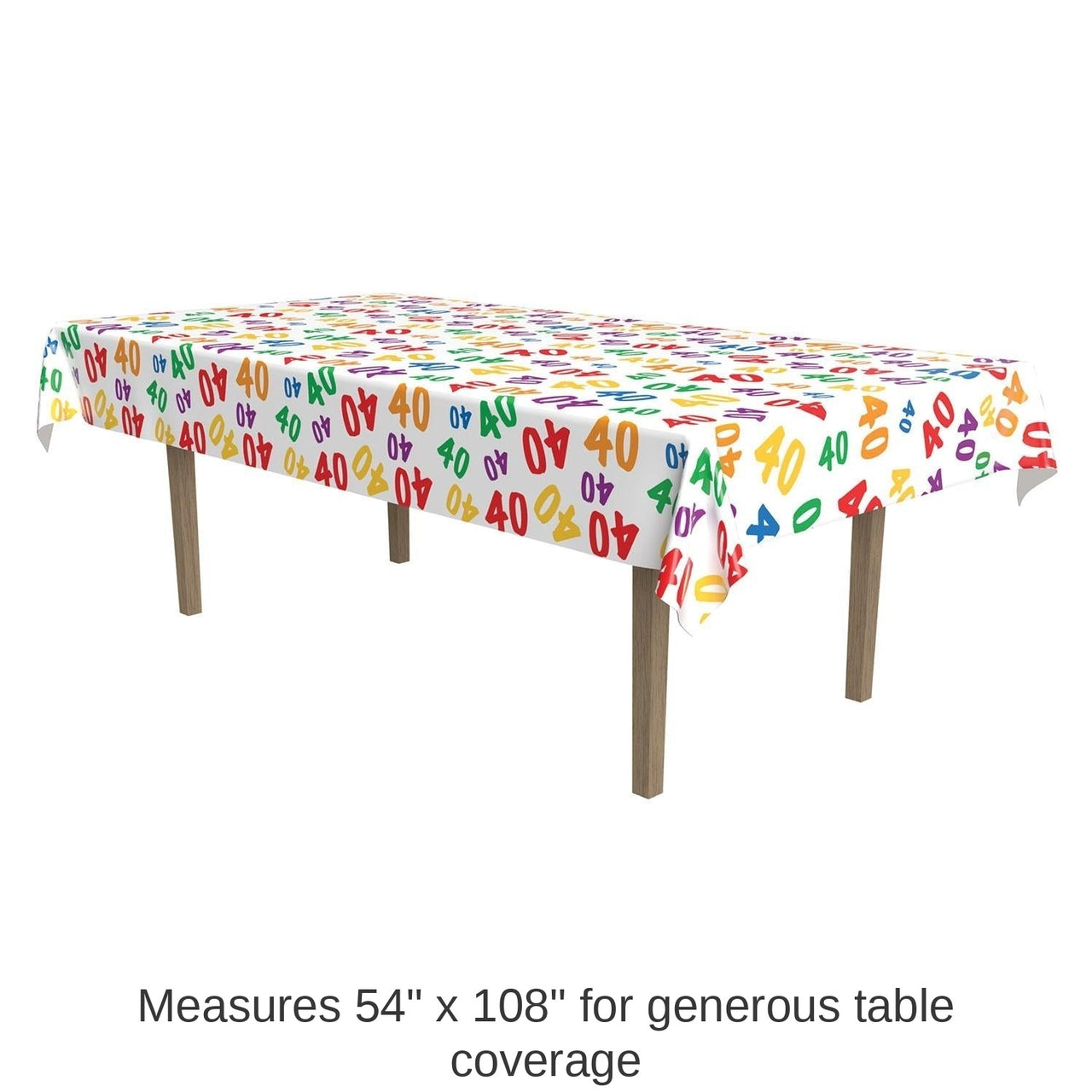 12 Pack Bulk 40th Birthday Party Tablecover