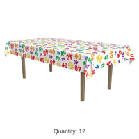 12 Pack Bulk 40th Birthday Party Tablecover