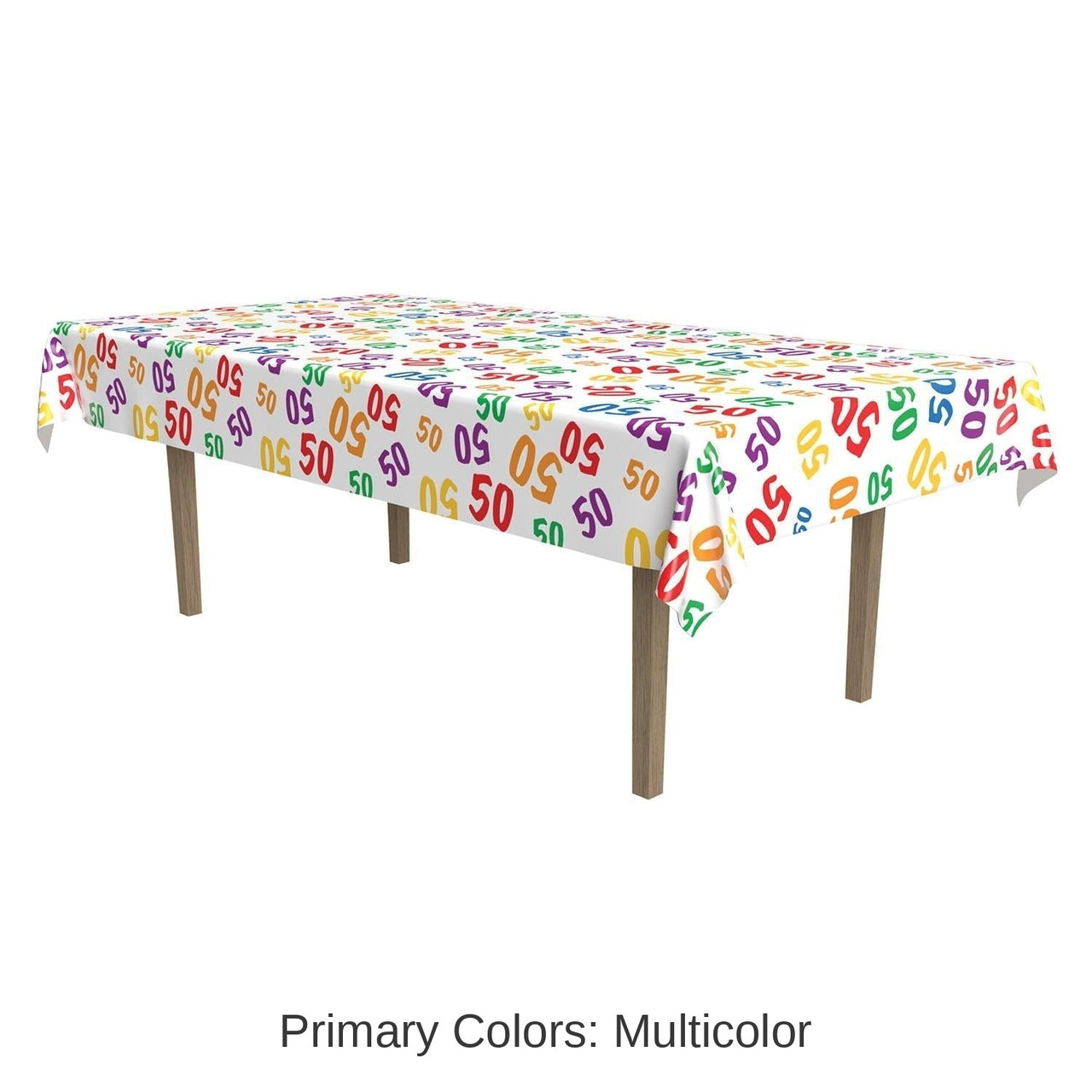 12 Pack Bulk 50th Birthday Party Tablecover