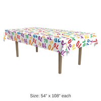 12 Pack Bulk 70th Birthday Party Tablecover