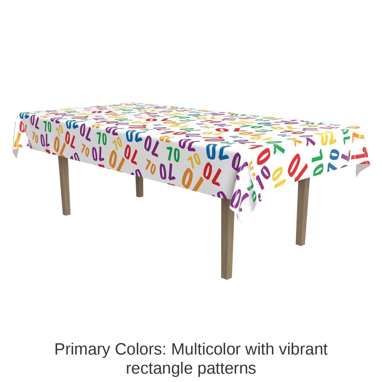 12 Pack Bulk 70th Birthday Party Tablecover