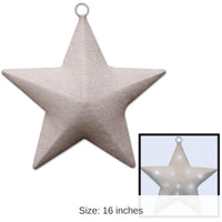 Light-Up Sparkle Party Star- White