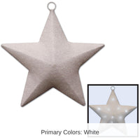 Light-Up Sparkle Party Star- White