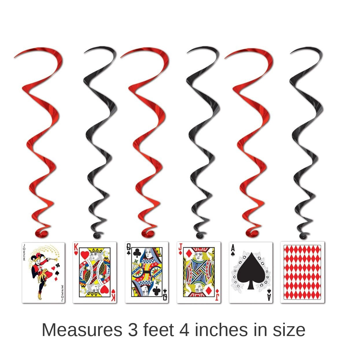 30 Piece Bulk Playing Card Party Whirls