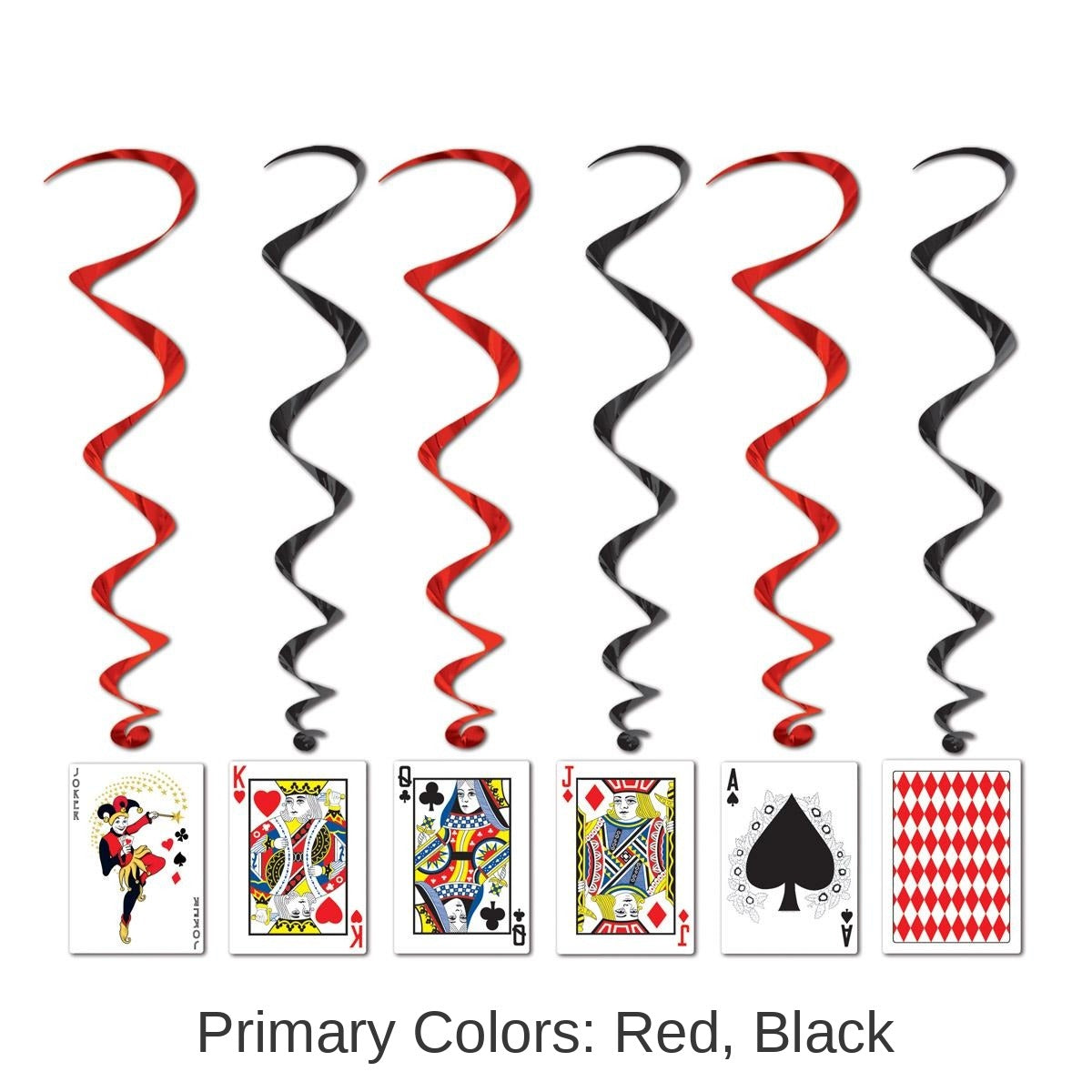 30 Piece Bulk Playing Card Party Whirls