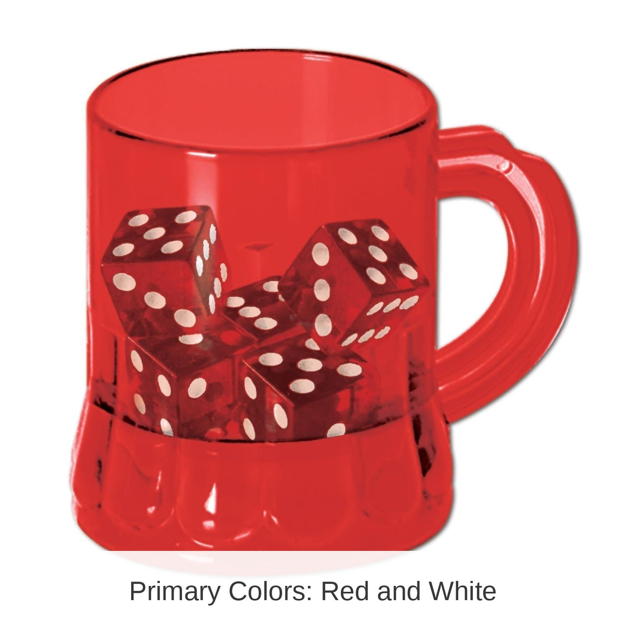 72 Pack Bulk Mug Shot with Dice Party Game