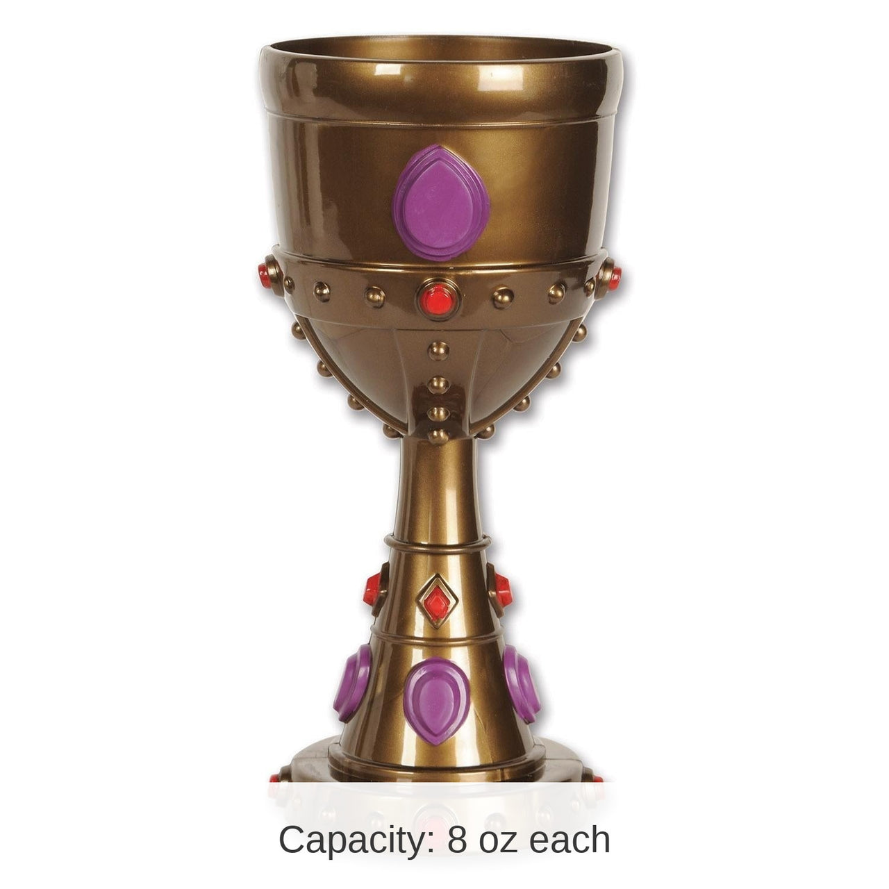12 Pack Bulk Plastic Jeweled Goblet