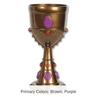 12 Pack Bulk Plastic Jeweled Goblet