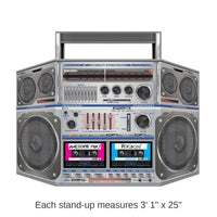 6 Pack Bulk Boom Box Party Stand-Up Decoration