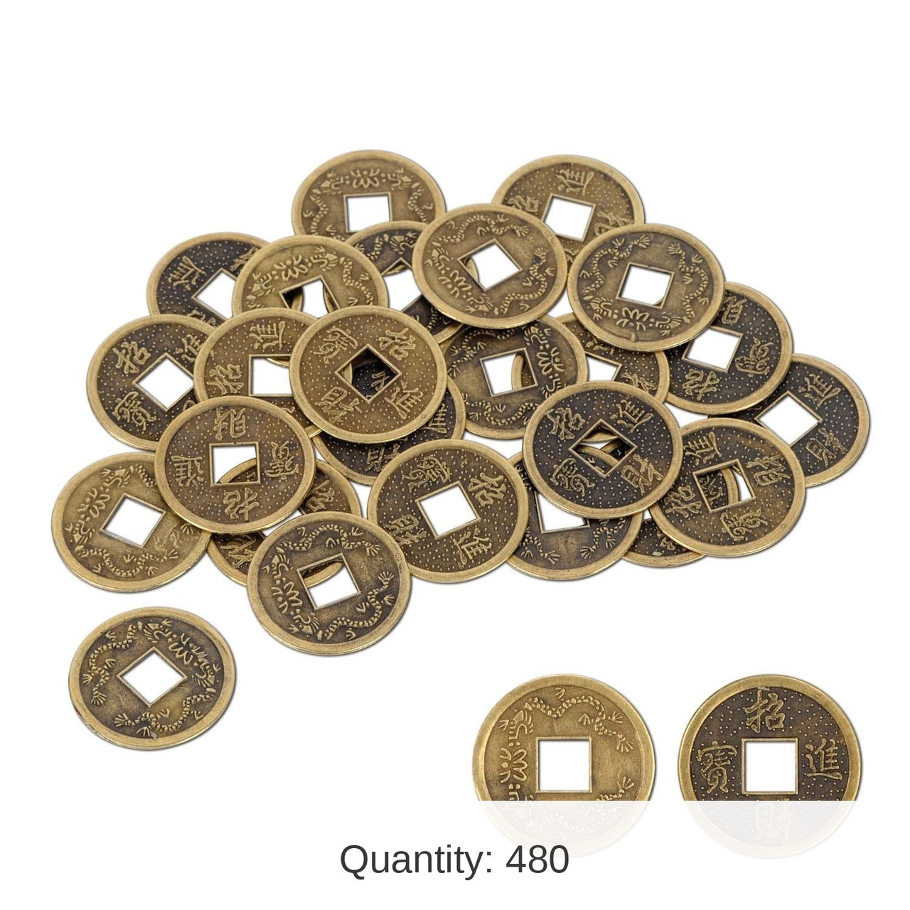 480 Piece Bulk Authentic Chinese Good Luck Party Coins