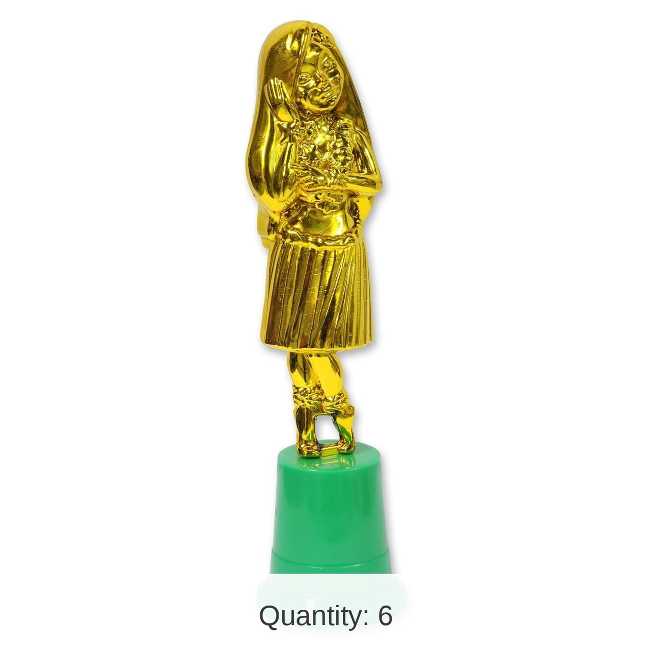 6 Pack Bulk Luau Party Hula Girl Award