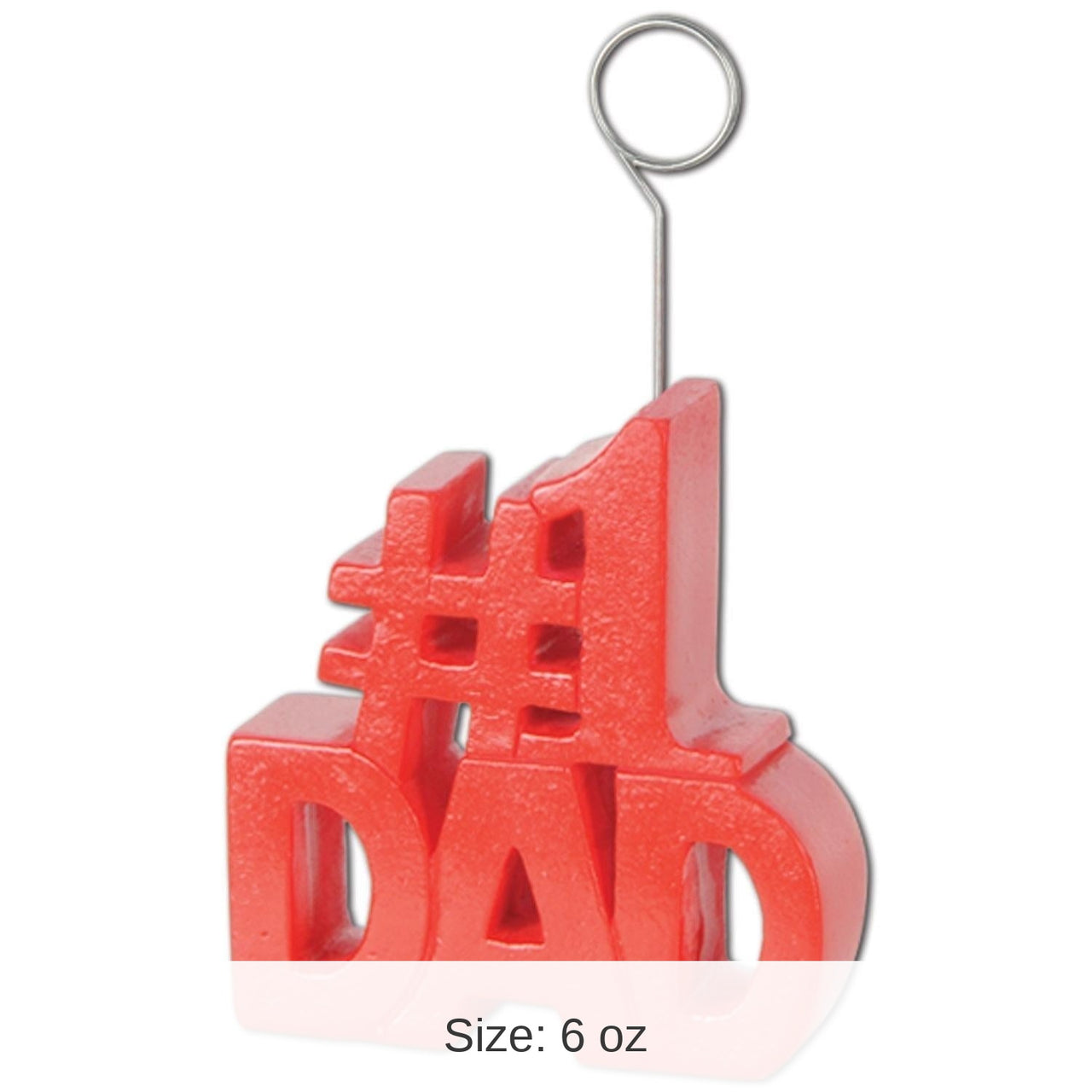 6 Pack Bulk Father's Day #1 Dad Photo/Balloon Holder