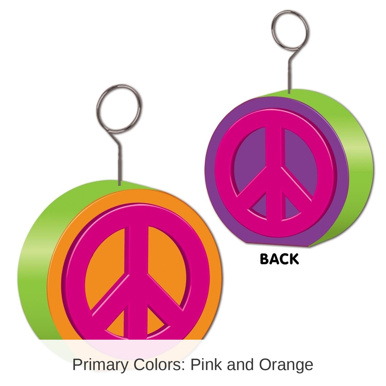 6 Pack Bulk Peace Sign Party Photo/Balloon Holder