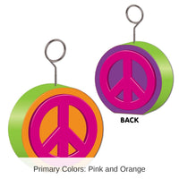 6 Pack Bulk Peace Sign Party Photo/Balloon Holder