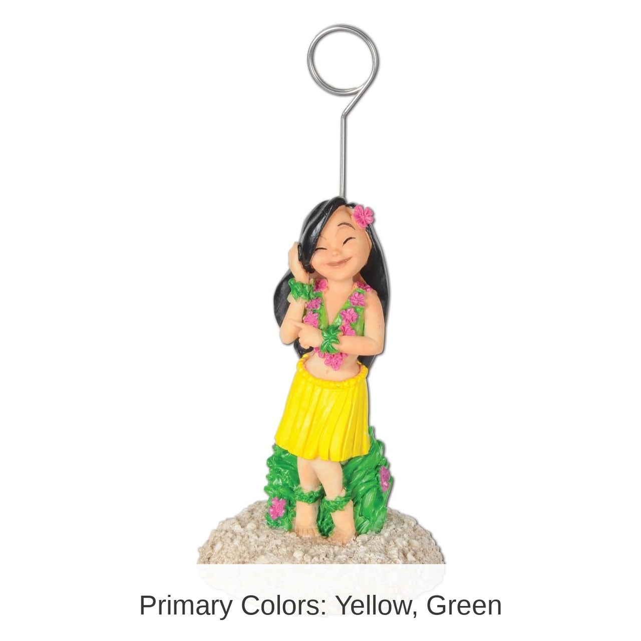6 Pack Bulk Luau Party Hula Girl Photo/Balloon Holder