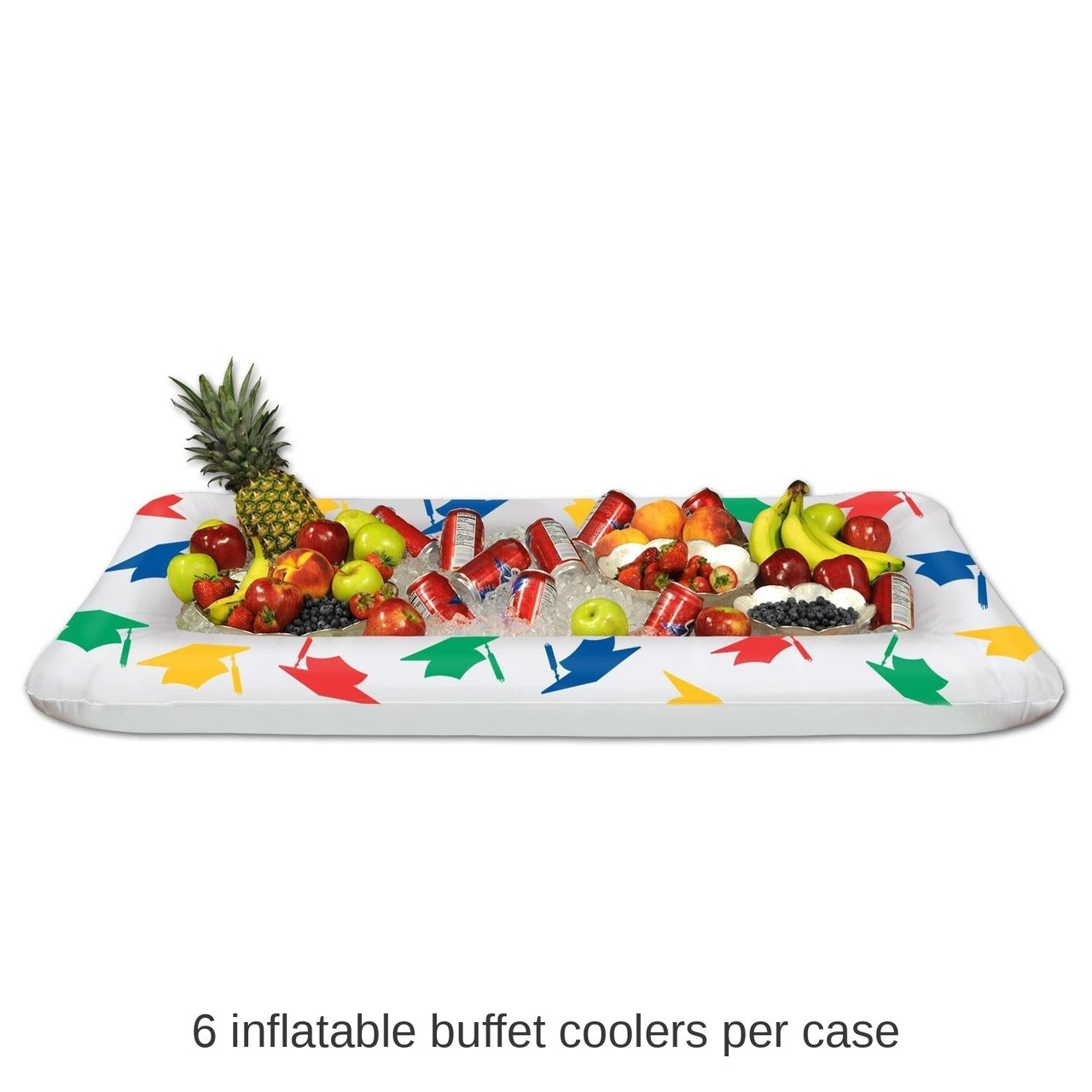 6 Pack Bulk Inflatable Grad Graduation Party Buffet Cooler