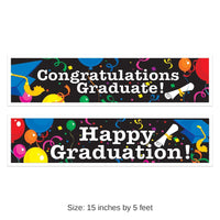 24 Pack Bulk Graduation Party Banners