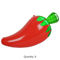 6 Pack Bulk Fiesta Inflatable Chili Pepper