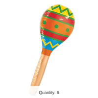 6 Pack Bulk Fiesta Inflatable Maraca